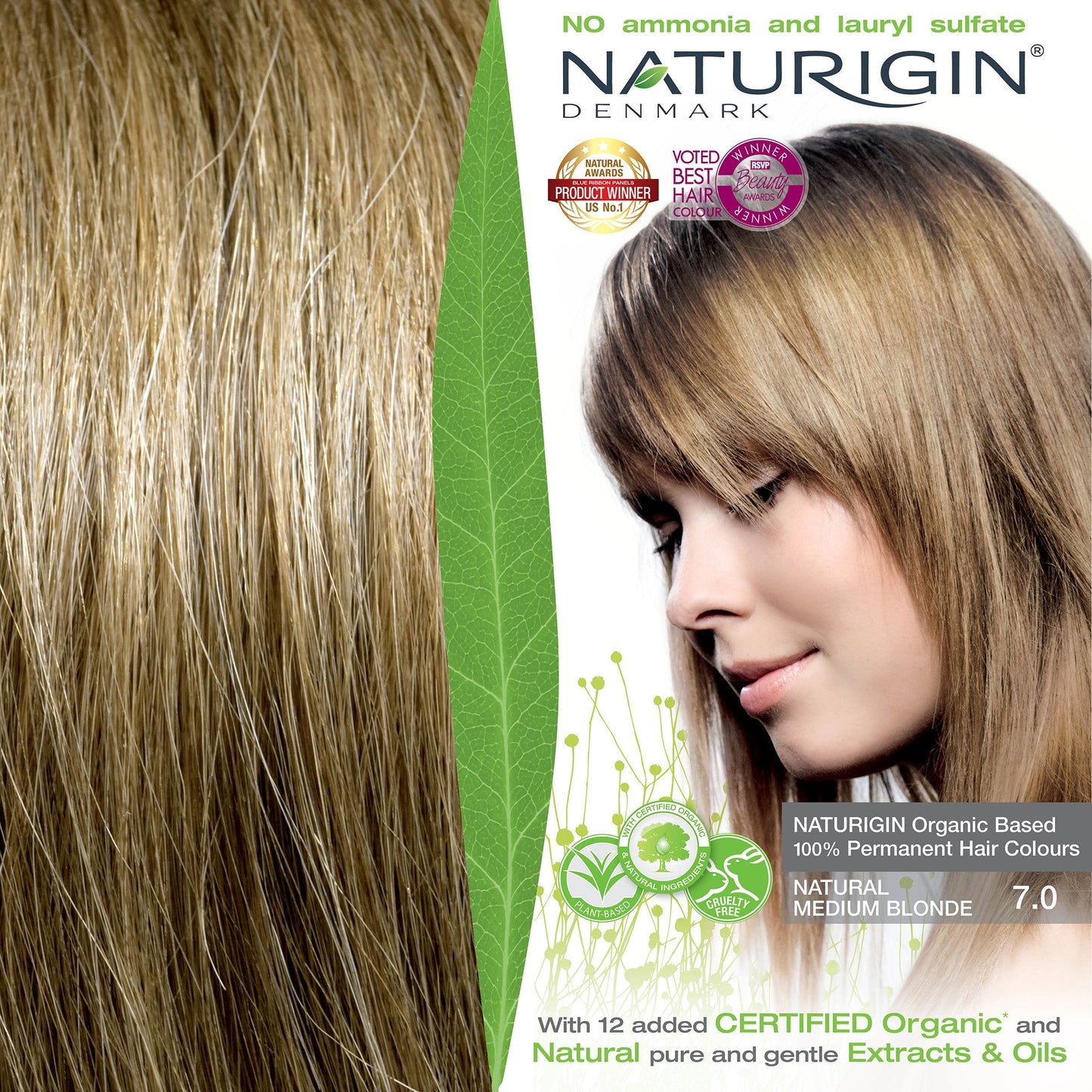 Medium Blonde 7.0 Permanent Hair Colour