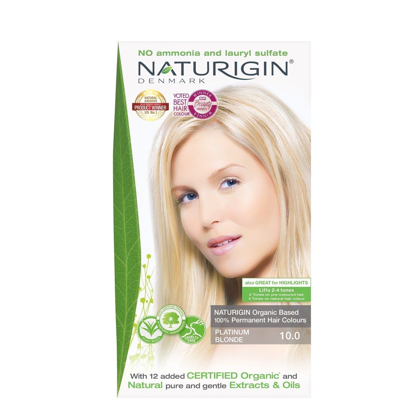 Platinum Blonde 10.0 Permanent Hair Colour